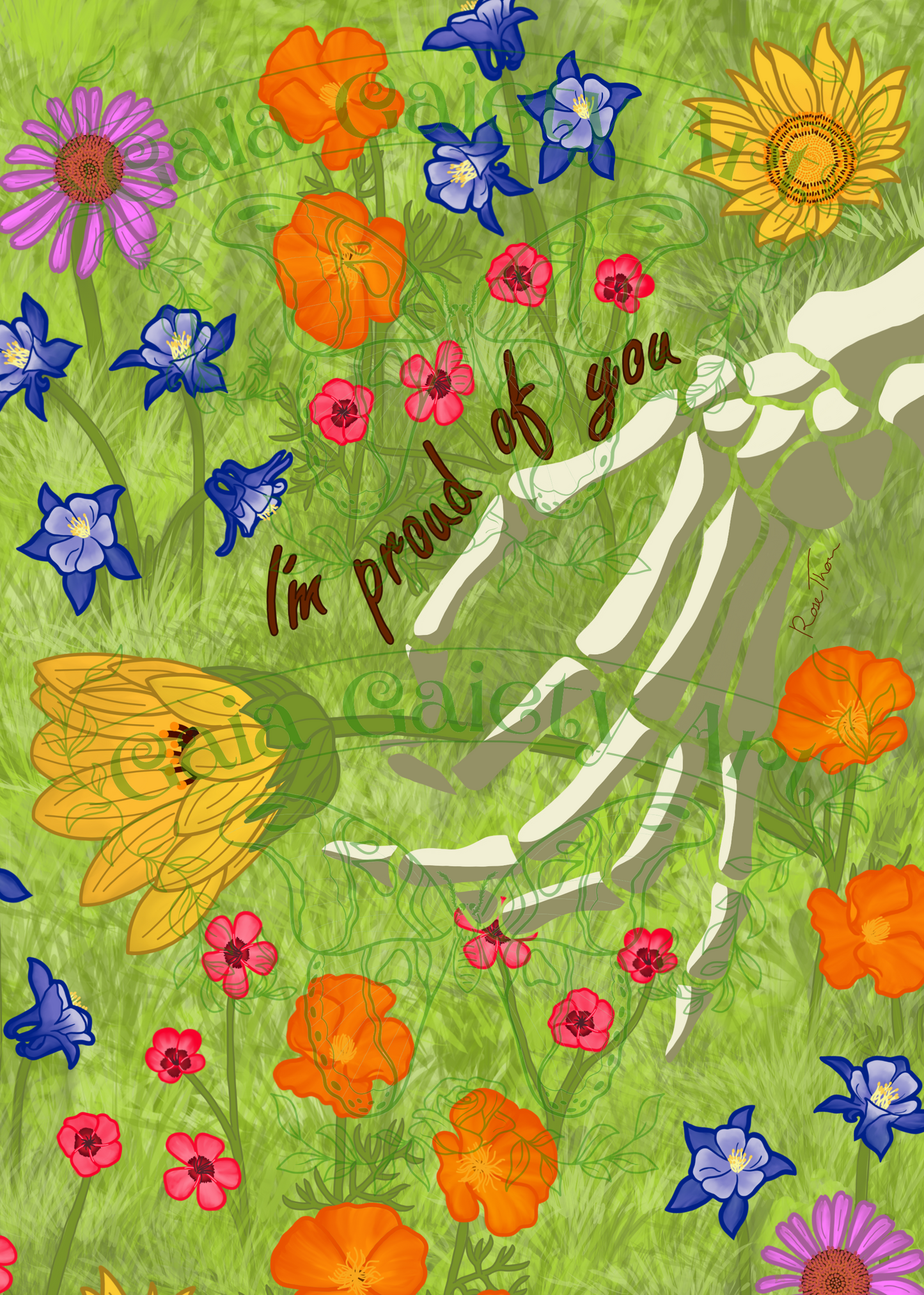 I'm proud of you- Small Art Print