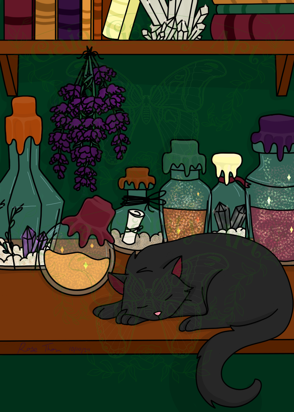 Witches Workshop- Small Art Print